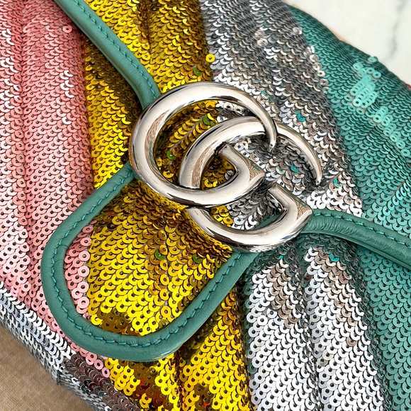 Gucci GG Sequin Marmont bag - Picture 6 of 16